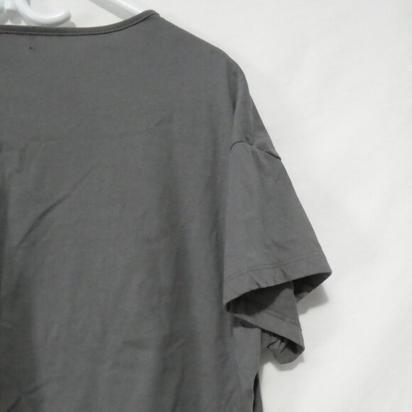 ENJOYNIGHT | P2P 22 inches | Classic Grey V-Neck T-Shirt | Relaxed Fit - Picture 10 of 15